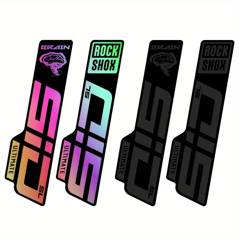 Mtb Saddle Lightweight - 1SET Stiker Sepeda ROCK SHOX Style