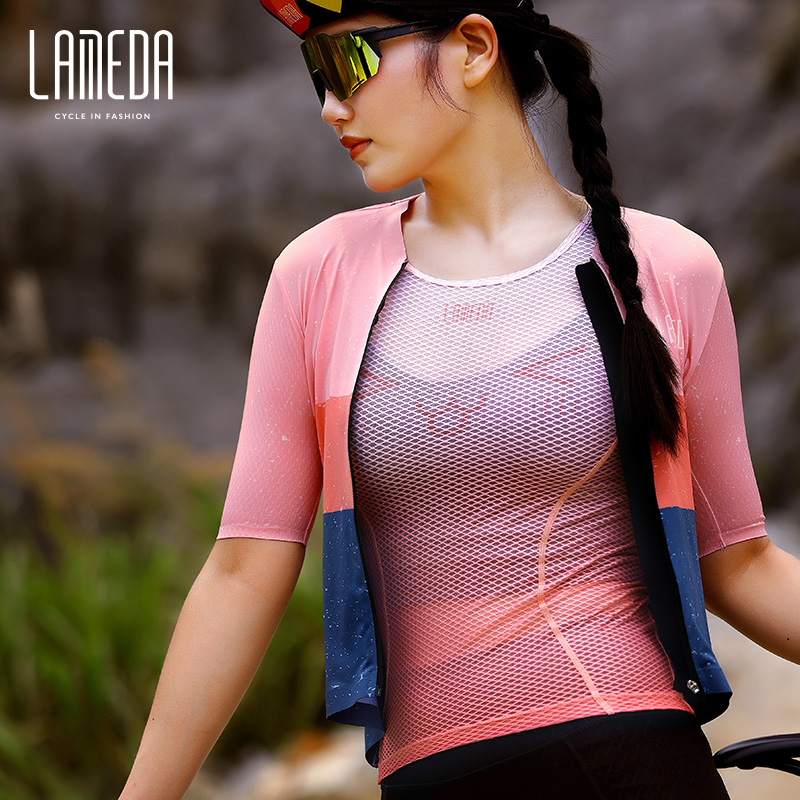 Mountain Biking Jacket - LAMEDA Bersepeda Rompi Atasan Wanita Cepat