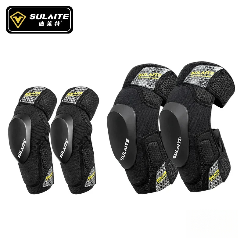 Mountain Biking Elbow Pads - Pelindung Lutut SULAITE untuk Berkendara Motor