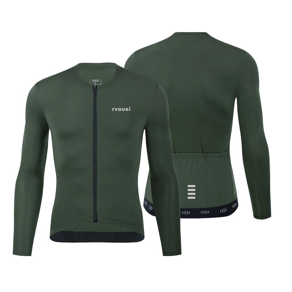 Mountain Biking Jacket - Rvouei Jersey sepeda lengan panjang, baju