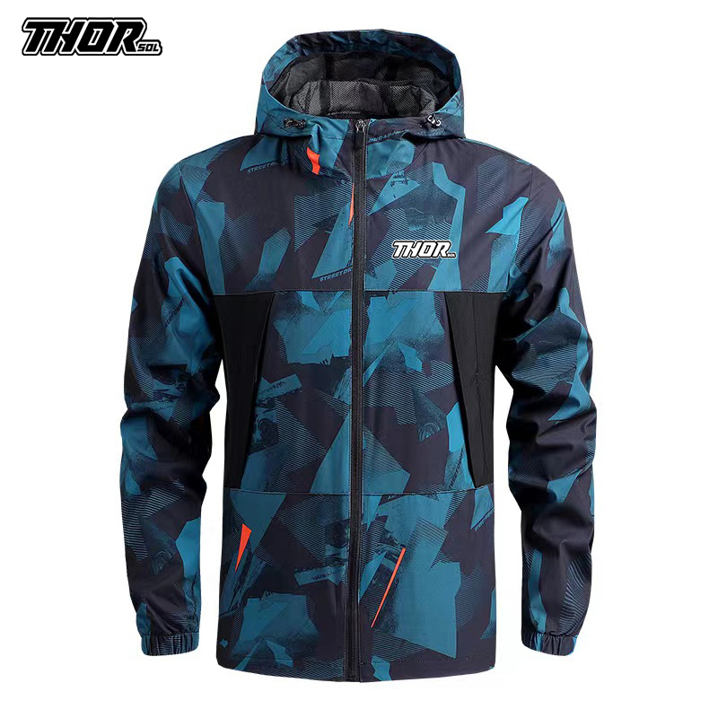 Mountain Biking Jacket - THORSOL jaket bersepeda tahan angin pria,