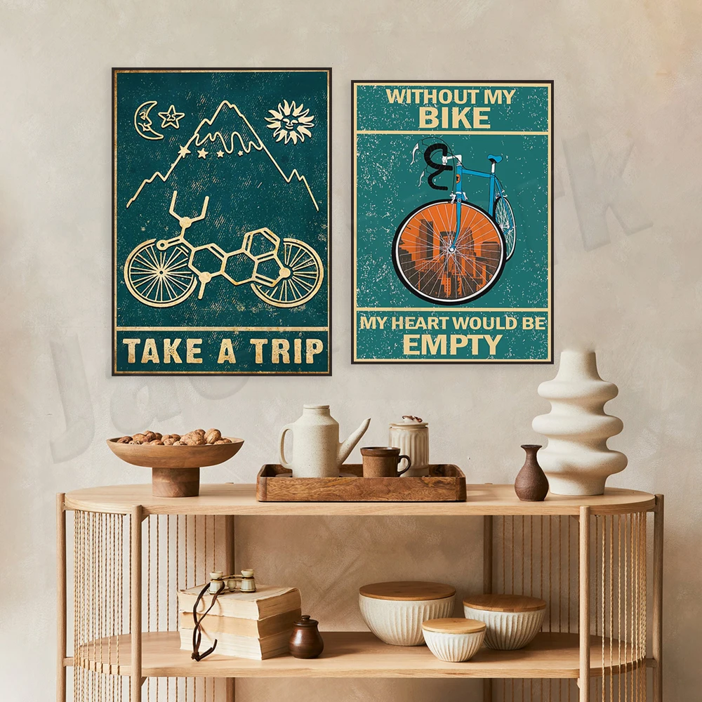 Mountain Biking Europe - Cetakan sepeda gunung, Poster perjalanan sepeda