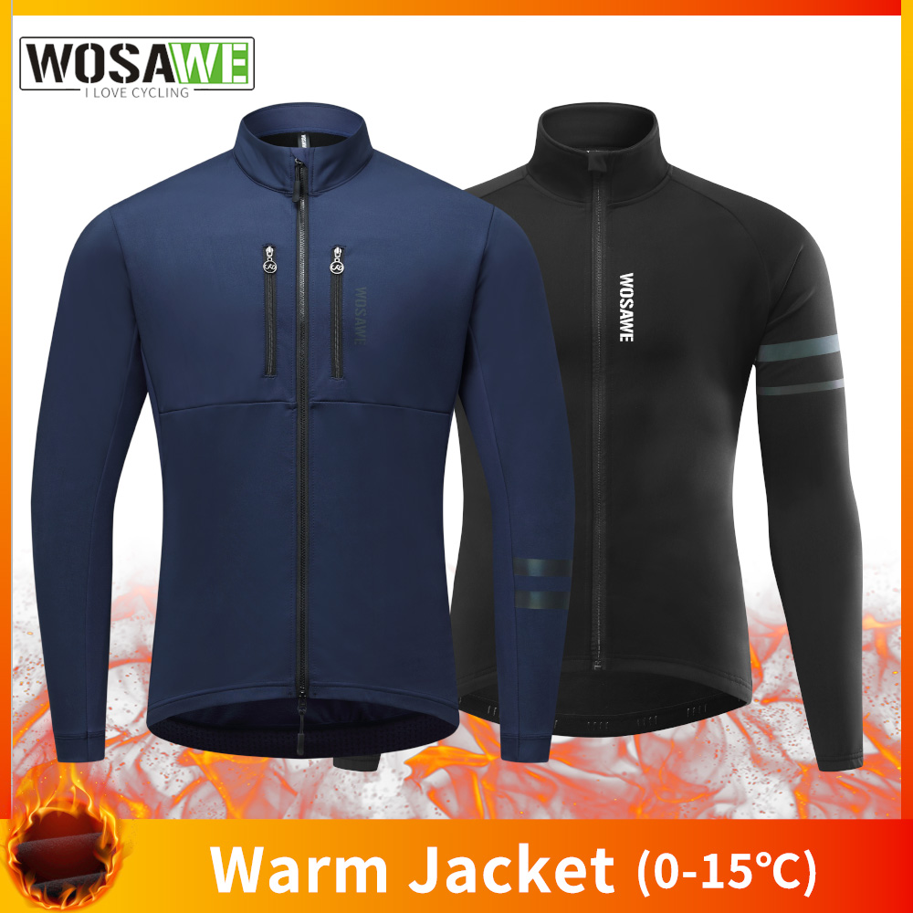 Mountain Biking Jacket - WOSAWE Jaket Bersepeda Mantel Bulu Termal