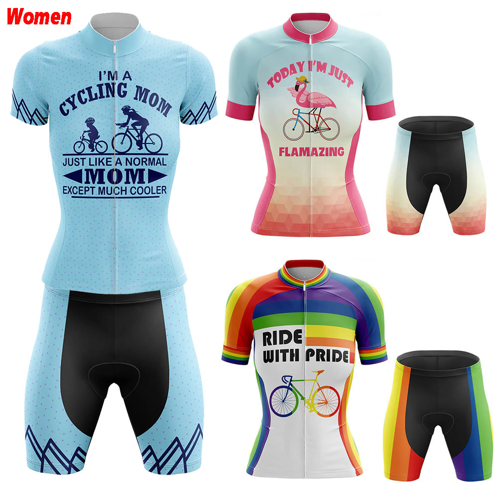 Mountain Biking Outfits Women - Ride With Pride Pakaian Bersepeda Poliester