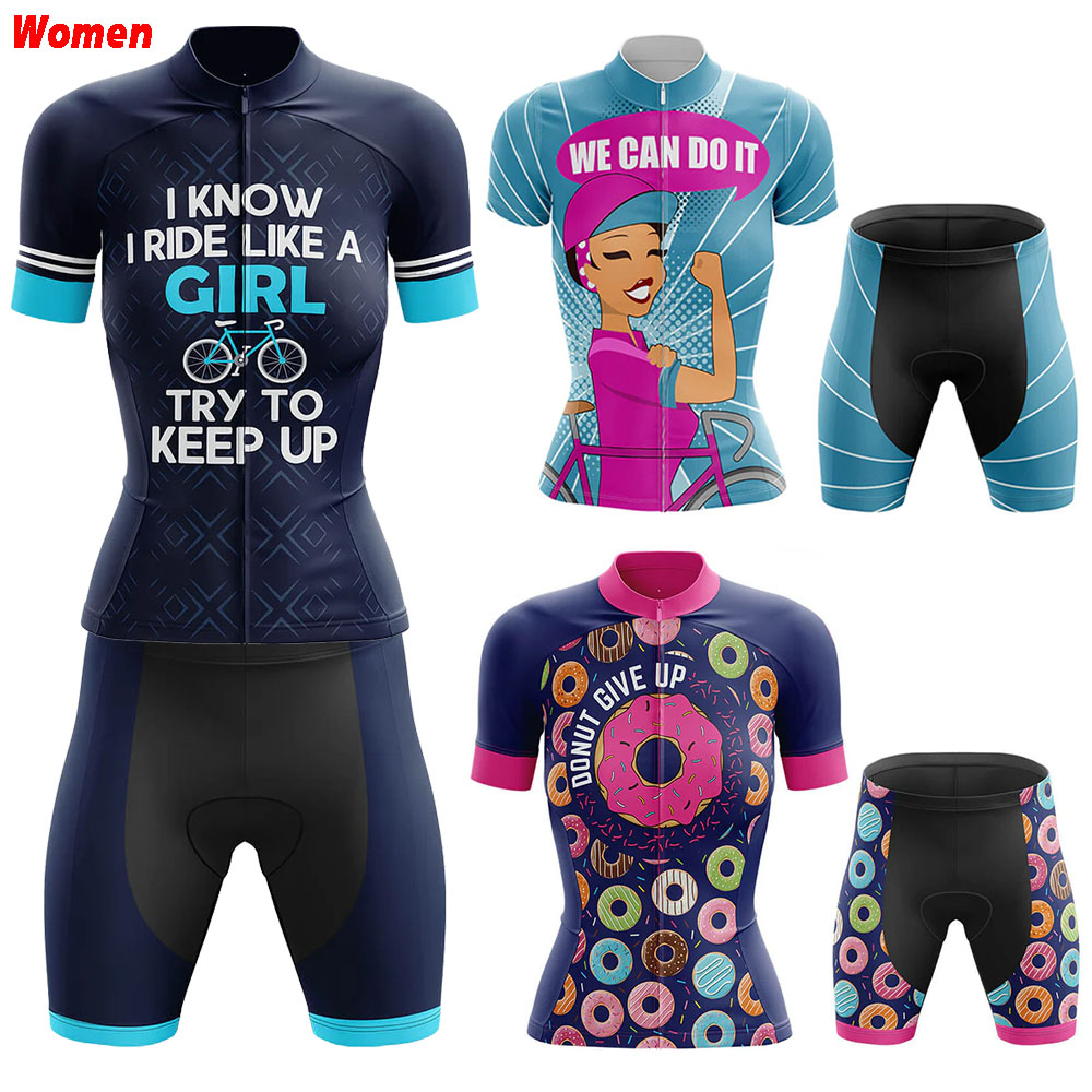 Mountain Biking Outfits Women - Like A Girl Pakaian Bersepeda Poliester