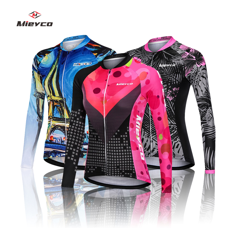 Mountain Biking Outfits Women - Jersey bersepeda lengan panjang tipis, Jersey