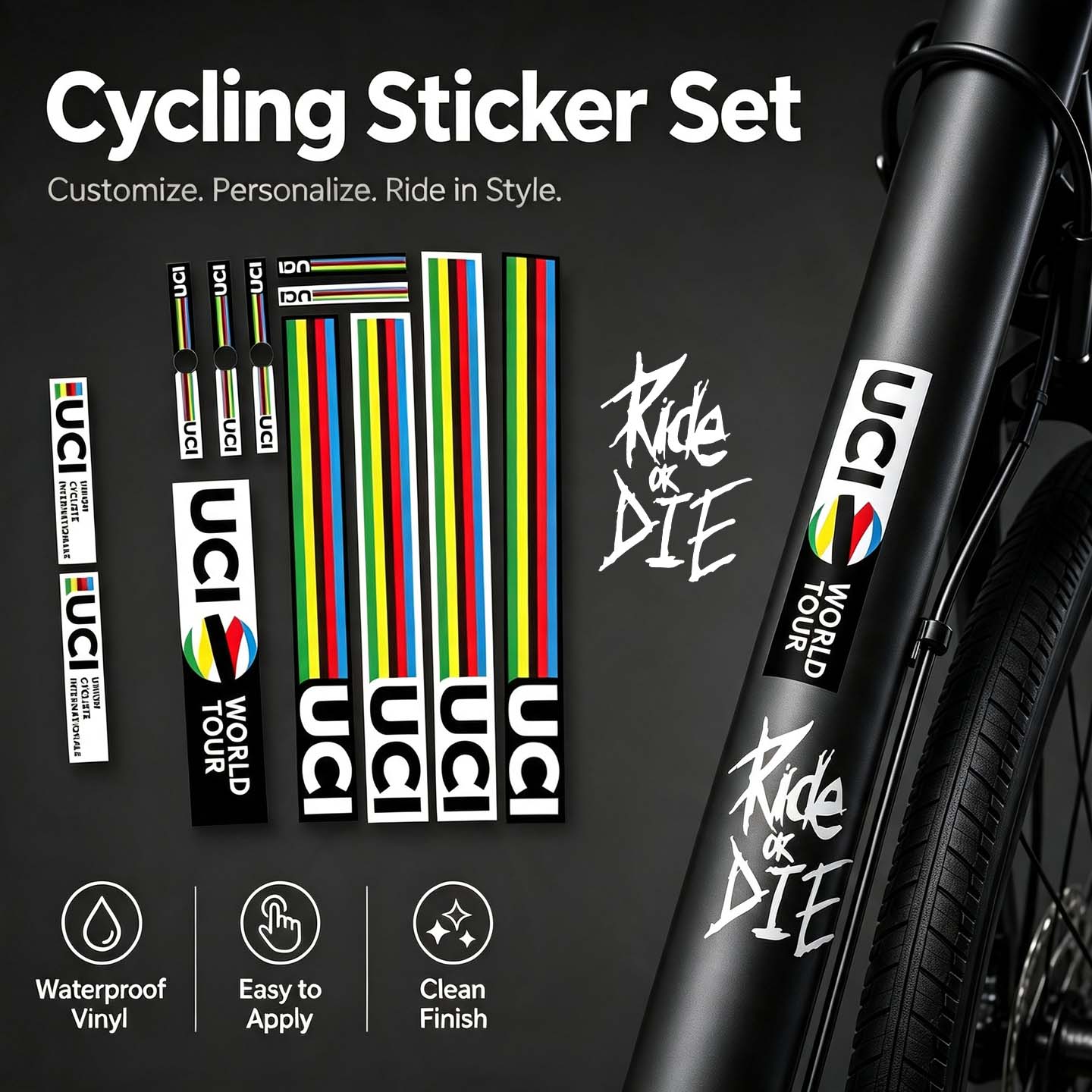 Set Stiker Dekorasi Sepeda UCI - Mountain Biking Uci ulasan dan harga