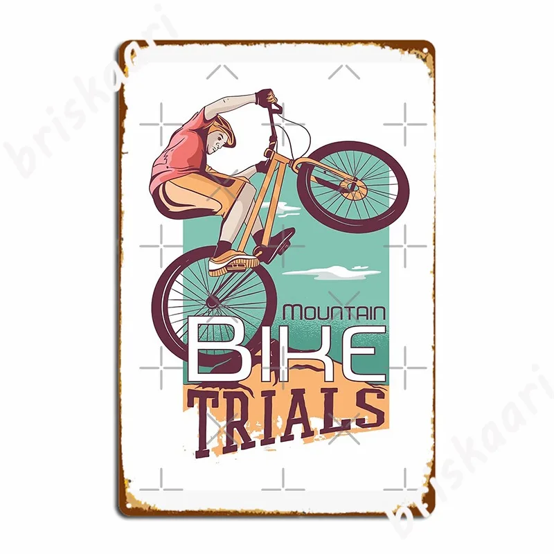 Poster Plakat Logam Uji Coba S - Mountain Biking Europe ulasan dan harga