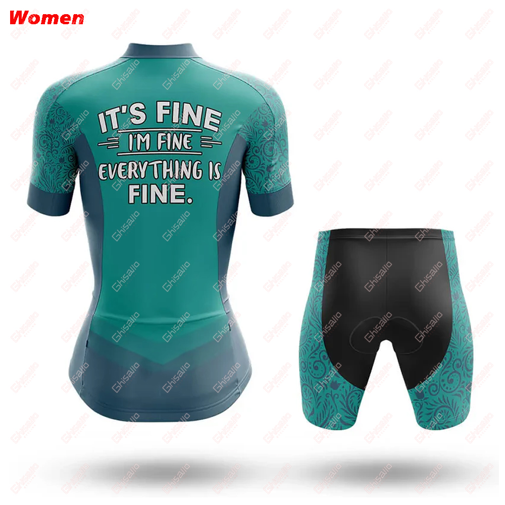 I'm Fine Poliester Pakaian Ber - Mountain Biking Outfits Women ulasan dan harga